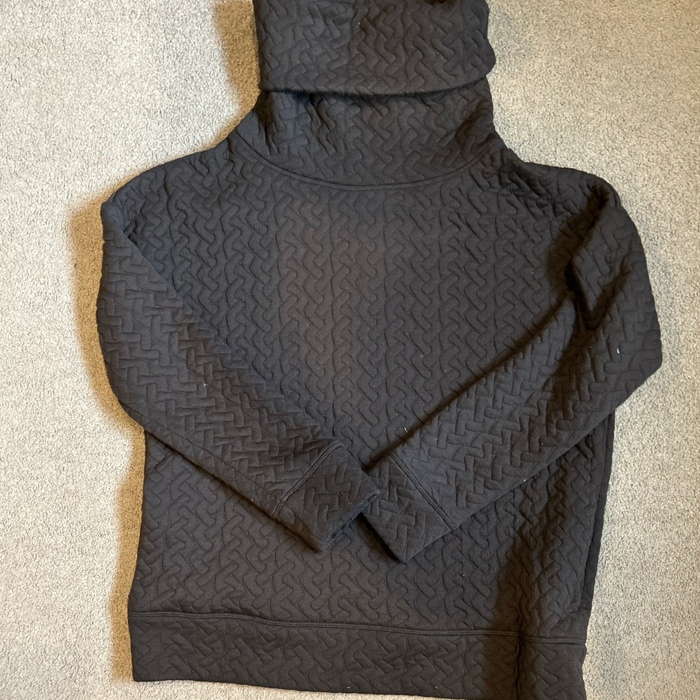 Gapfit knit jacquard funnel neck sweater, medium